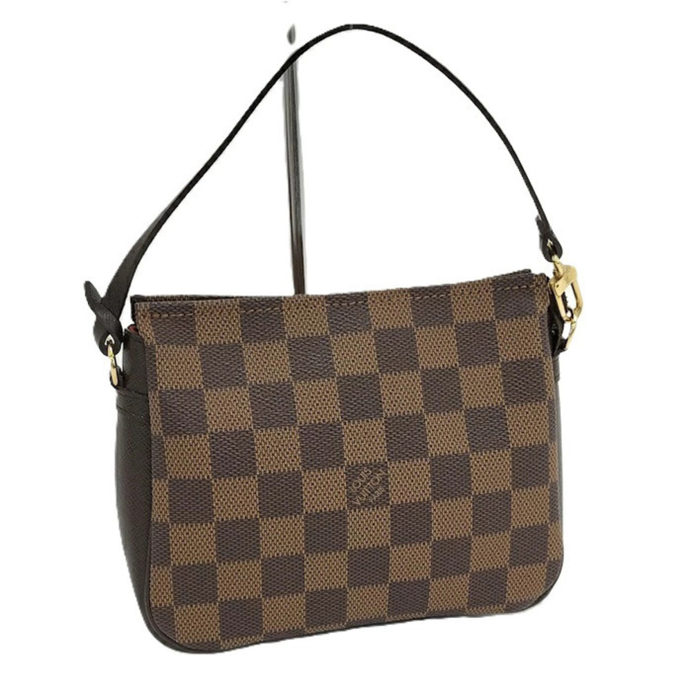 Louis Vuitton Trousse Makeup Handbag Damier Ebene Brown